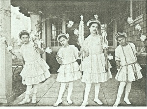 Moonbeam Fairies Performing "Princess Chrysanthemum" at the Burlingame Woman's Club on Park Road in 1914